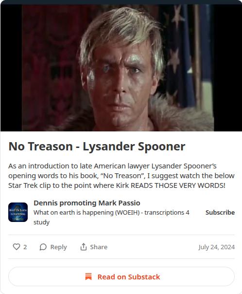 Explanation of Lysander Spooner